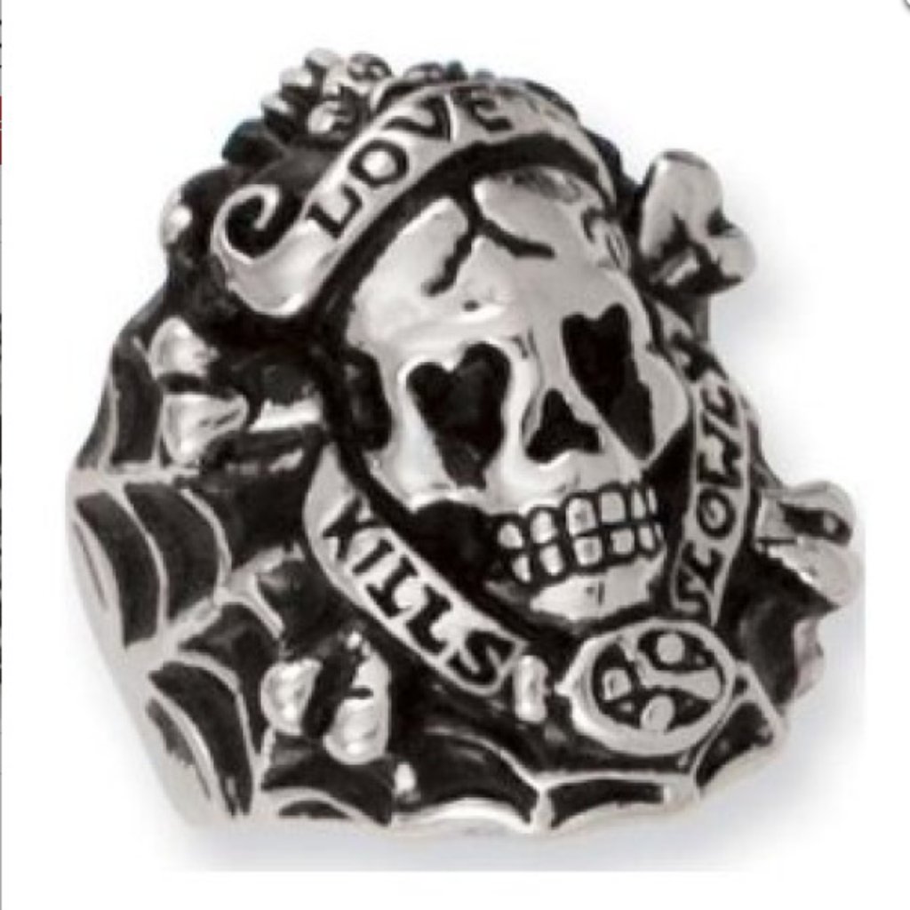 Ed Hardy Love Kills Slowly Skull Ring